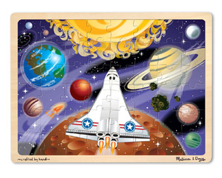 Picture of Space voyage 48-piece wooden jigsaw  puzzle