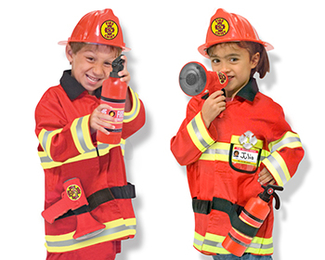 Picture of Role play fire chief costume set