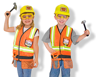 Picture of Role play construction worker  costume set