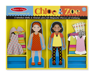 Picture of Chloe and zoe magnetic dress up