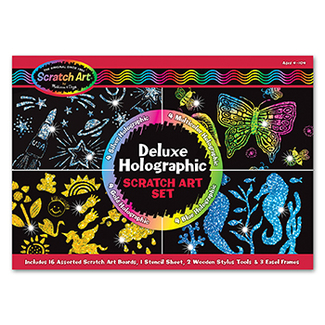 Picture of Deluxe holographic scratch art set