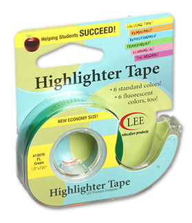 Picture of Removable highlighter tape  fluorscent green