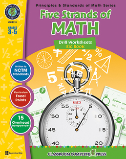 Picture of Drill sheets five strands of math  big book gr 3-5 principles math