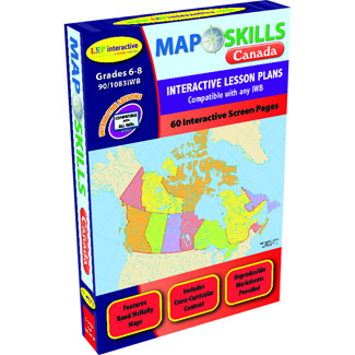 Picture of Map skills canada interactive white  board software