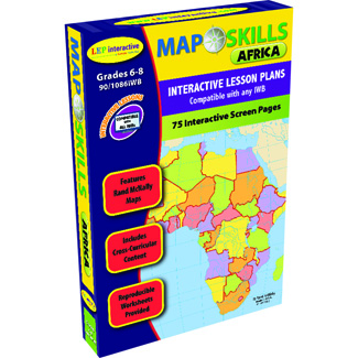 Picture of Map skills africa interactive white  board software