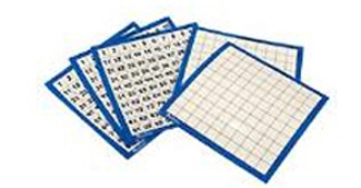 Picture of Laminated hundreds cards 10/pk  11 x 11
