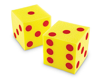 Picture of Giant soft cubes dot 2pk 5in square
