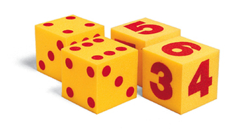 Picture of Giant soft cubes numeral 2/pk 5  square