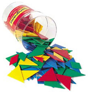 Picture of Tangrams classpk 4 colors 30  tangrams