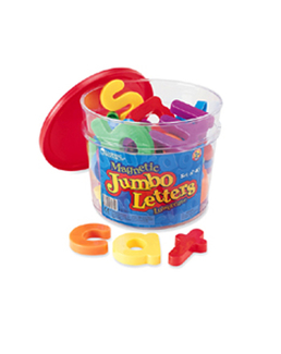 Picture of Jumbo magnetic letters 40/pk  lowercase 2-1/2 bucket