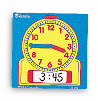 Picture of Write-on/wipe-off clocks 10/pk  student 4-1/2 square