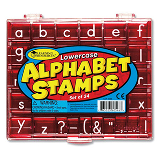 Picture of Lowercase alphabet & punctuation  stamps