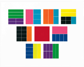 Picture of Delx rainbow fraction squares 51/pk