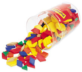 Picture of Pattern blocks plastic 1cm 250/pk