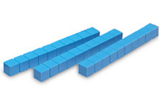 Picture of Base ten rods plastic blue 50 pk  1x1x10cm