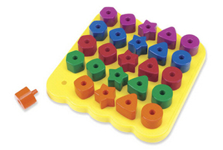 Picture of Geo shapes peg board