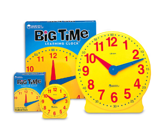 Picture of Big time clock student 12 hr 5  diameter plastic