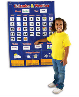 Picture of Calendar and weather pocket chart