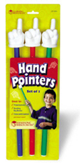 Picture of Hand pointers 3-set assorted colors