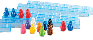 Picture of Penguins on ice math activity set