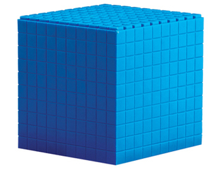 Picture of Interlocking base ten 1 cube  10 x 10 x 10 cm