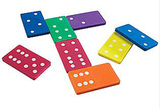 Picture of Jumbo foam dominoes set of 28