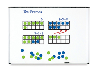 Picture of Giant magnetic ten frame set 4  frames 40 pieces