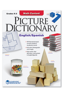 Picture of Math content picture dictionary  english spanish