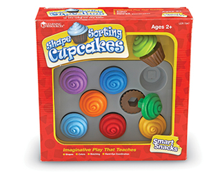 Picture of Smart snacks shape sorting cupcakes