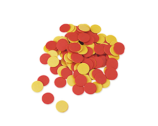 Picture of Two color counters red and yellow  set of 200