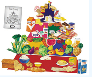 Picture of Food pyramid flannelboard set