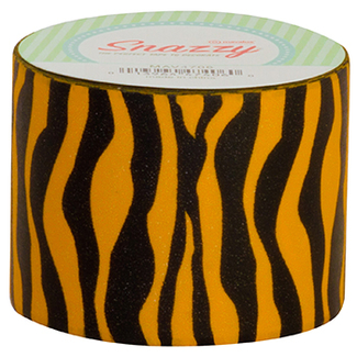 Picture of Snazzy tape black & orange zebra  stripe