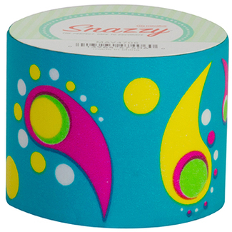 Picture of Snazzy tape paisley on turquoise