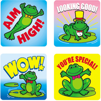 Picture of Stickers frogs 120/pk acid & lignin  free