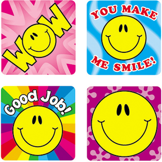 Picture of Stickers smile fun 120/pk acid &  lignin free