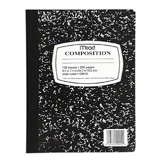 Picture of Notebook composition 100 ct  9 3/4 x 7 1/2