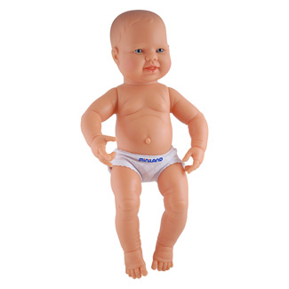 Picture of White boy anatomically correct  newborn doll