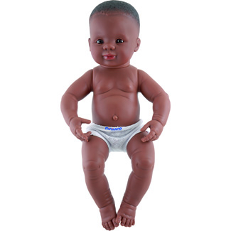 Picture of Black boy anatomically correct  newborn doll