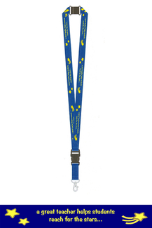 Picture of Teacher lanyards a great teacher  helps students reach for the stars