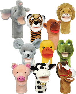 Picture of Plushpups hand puppets set of 10