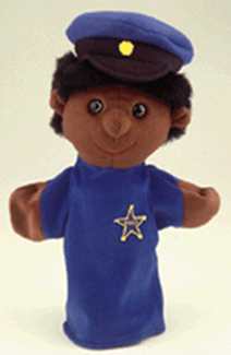 Picture of Puppets machine washable police  officer