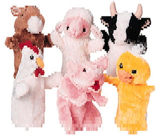 Picture of Farm favorites puppets set of 6
