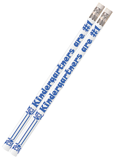 Picture of Kindergartners are #1 12pk  motivational fun pencils