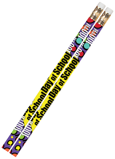 Picture of 100th day of school 12pk  motivational fun pencils