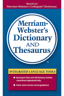 Picture of Merriam websters dictionary &  thesaurus paperback
