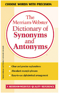Picture of Merriam websters dictionary of  synonyms & antonyms paperback