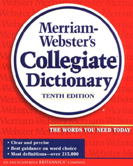 Picture of Merriam websters dictionary  paperback