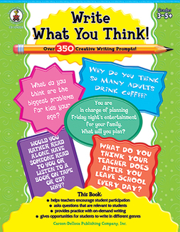 Picture of Write what you think books  language arts 3-5& up
