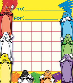 Picture of Crayons motivational charts