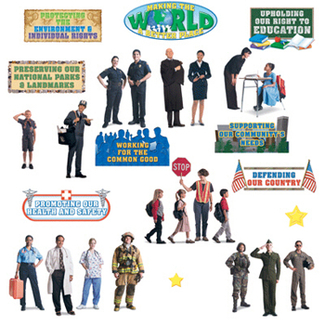 Picture of Those who serve bulletin board set